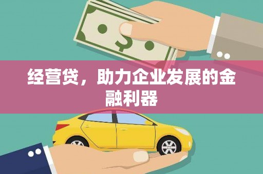 大东经营贷，助力企业发展的金融利器