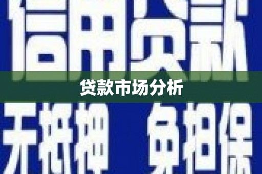 大东贷款市场分析
