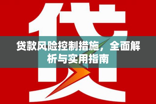 大东贷款风险控制措施，全面解析与实用指南
