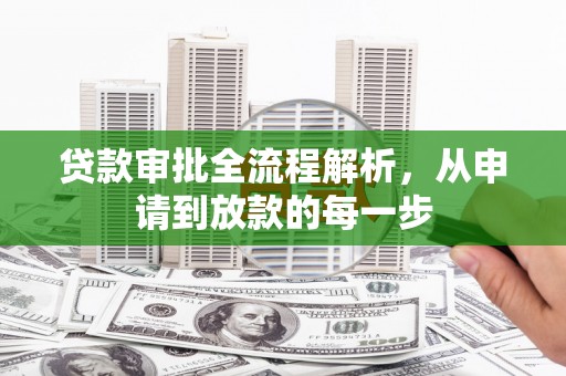 大东贷款审批全流程解析，从申请到放款的每一步