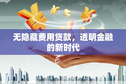 大东无隐藏费用贷款，透明金融的新时代