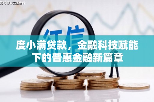 大东度小满贷款，金融科技赋能下的普惠金融新篇章