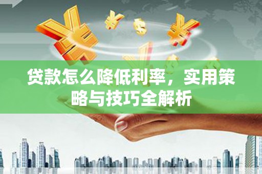 大东贷款怎么降低利率，实用策略与技巧全解析
