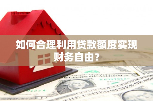 大东如何合理利用贷款额度实现财务自由？