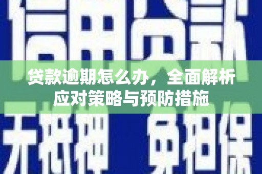大东贷款逾期怎么办，全面解析应对策略与预防措施