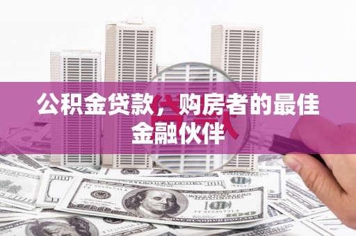 大东公积金贷款，购房者的最佳金融伙伴