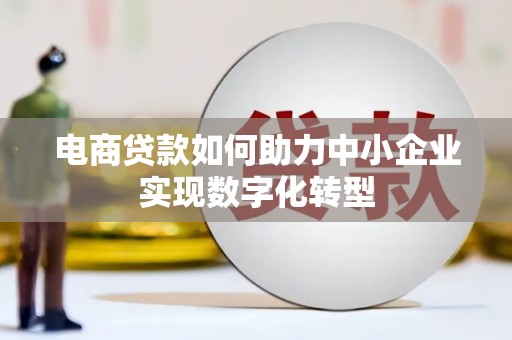 大东电商贷款如何助力中小企业实现数字化转型