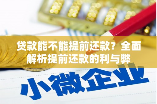 大东贷款能不能提前还款？全面解析提前还款的利与弊