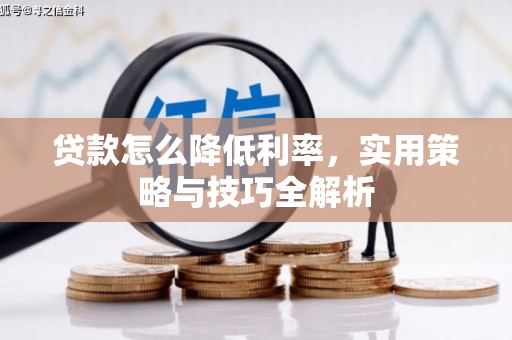 大东贷款怎么降低利率，实用策略与技巧全解析