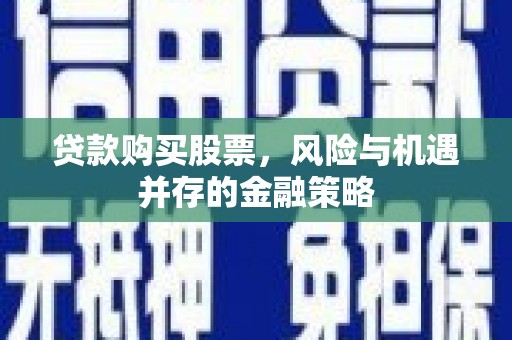 大东贷款购买股票，风险与机遇并存的金融策略