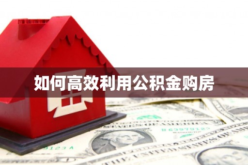 大东如何高效利用公积金购房