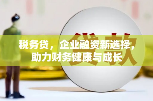 大东税务贷，企业融资新选择，助力财务健康与成长